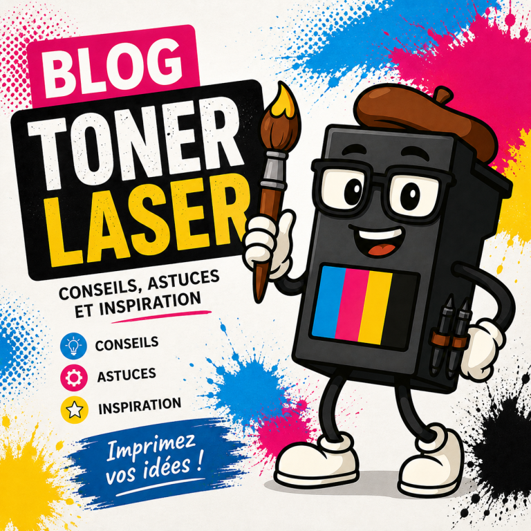 Logo de Blog Laser avec un design minimaliste et des éléments végétaux.